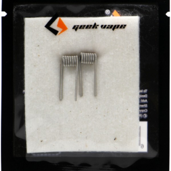 GeekVape N80 Fused Clapton Coils 0,9 Ohm + Watte (2 St.)