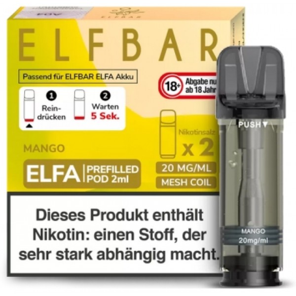 Elfbar ELFA Prefilled Pods -Mango- 20mg (2 St.)