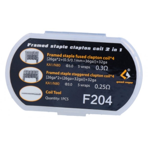 GeekVape N80 Framed Clapton 2 in 1 Coils (8 St.) F204