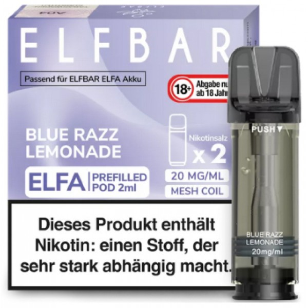 Elfbar ELFA Prefilled Pods -Blue Razz Lemonade- 20mg (2 St.)