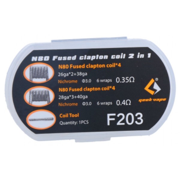 GeekVape N80 Fused Clapton 2 in 1 Coils (8 St.) F203