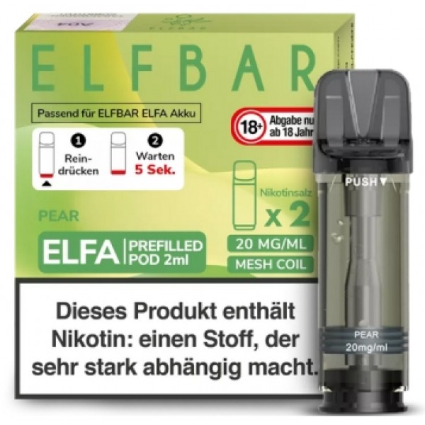 Elfbar ELFA Prefilled Pods -Pear- 20mg (2 St.)