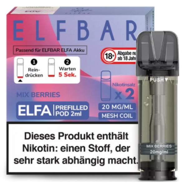 Elfbar ELFA Prefilled Pods -Mix Berries- 20mg (2 St.)