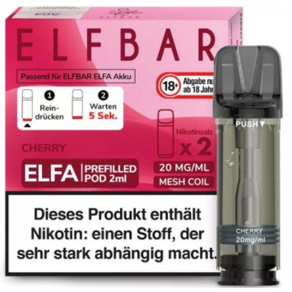 Elfbar ELFA Prefilled Pods -Cherry- 20mg (2 St.)