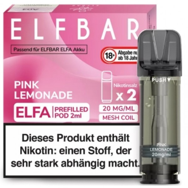 Elfbar ELFA Prefilled Pods -Pink Lemonade- 20mg (2 St.)