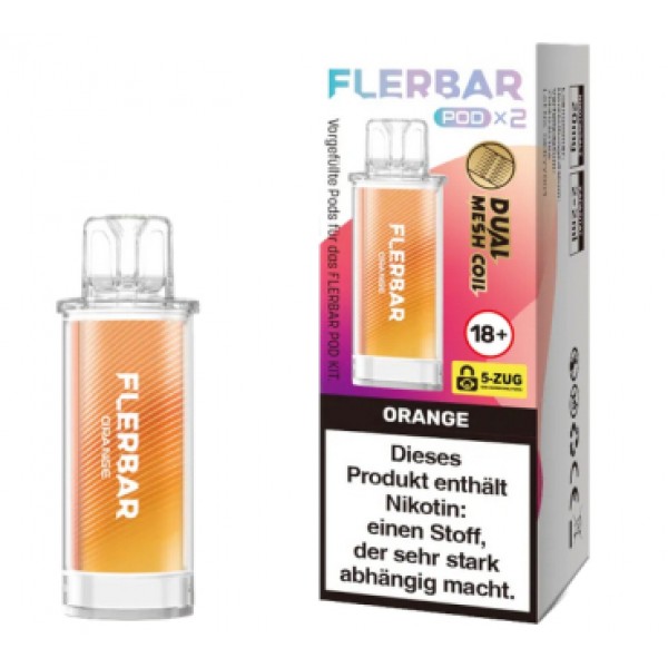 Flerbar Prefilled Pods -Orange- 20mg (2 St.)