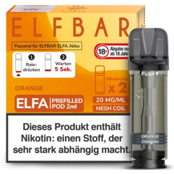 Elfbar ELFA Prefilled Pods -Orange- 20mg (2 St.)