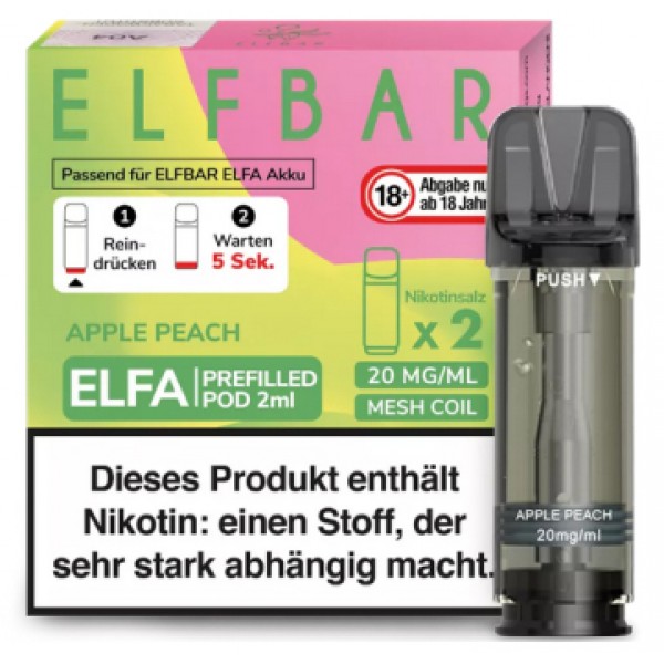 Elfbar ELFA Prefilled Pods -Apple Peach- 20mg (2 St.)