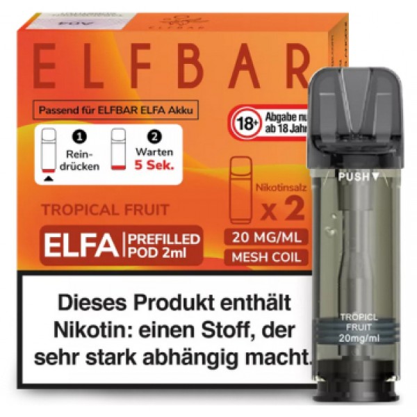 Elfbar ELFA Prefilled Pods -Tropical Fruit- 20mg (2 St.)