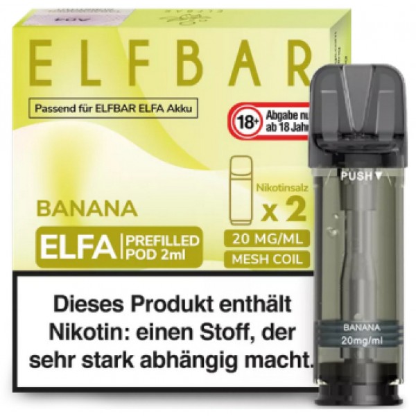Elfbar ELFA Prefilled Pods -Banana- 20mg (2 St.)