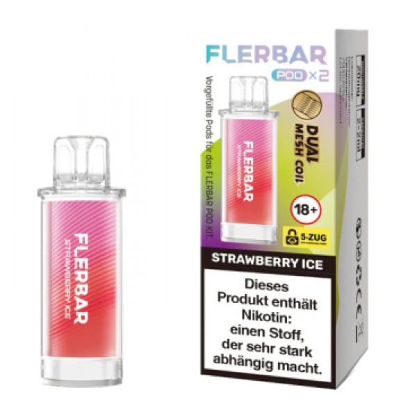Flerbar Prefilled Pods -Strawberry Ice- 20mg (2 St.)