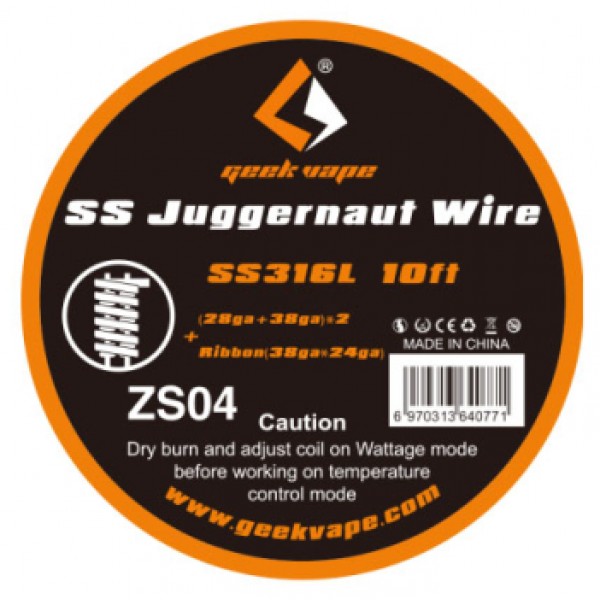 GeekVape SS Juggernaut Wire Wickeldraht (3m) ZS04