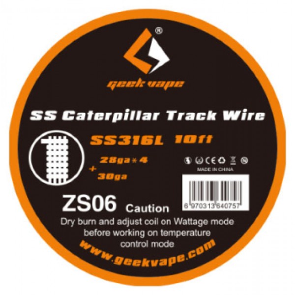 GeekVape SS Caterpillar Track Wire Wickeldraht (3m) ZS06