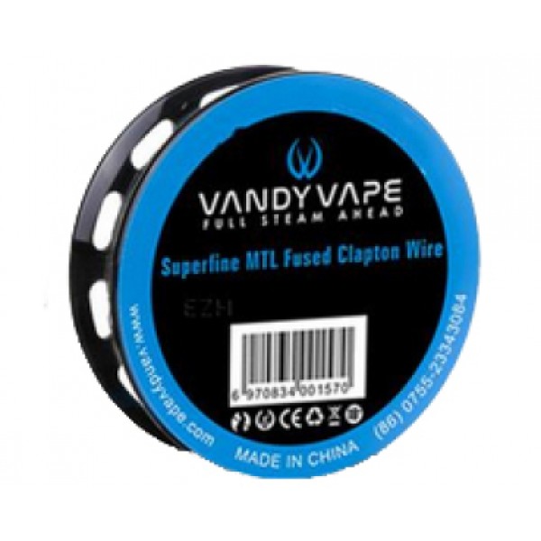Vandy Vape Ni80 Superfine MTL Fused Clapton Wickeldraht (3m) - W6